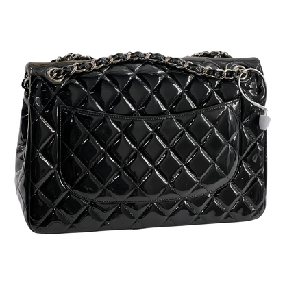 Double Flap Jumbo Patent Black SHW
