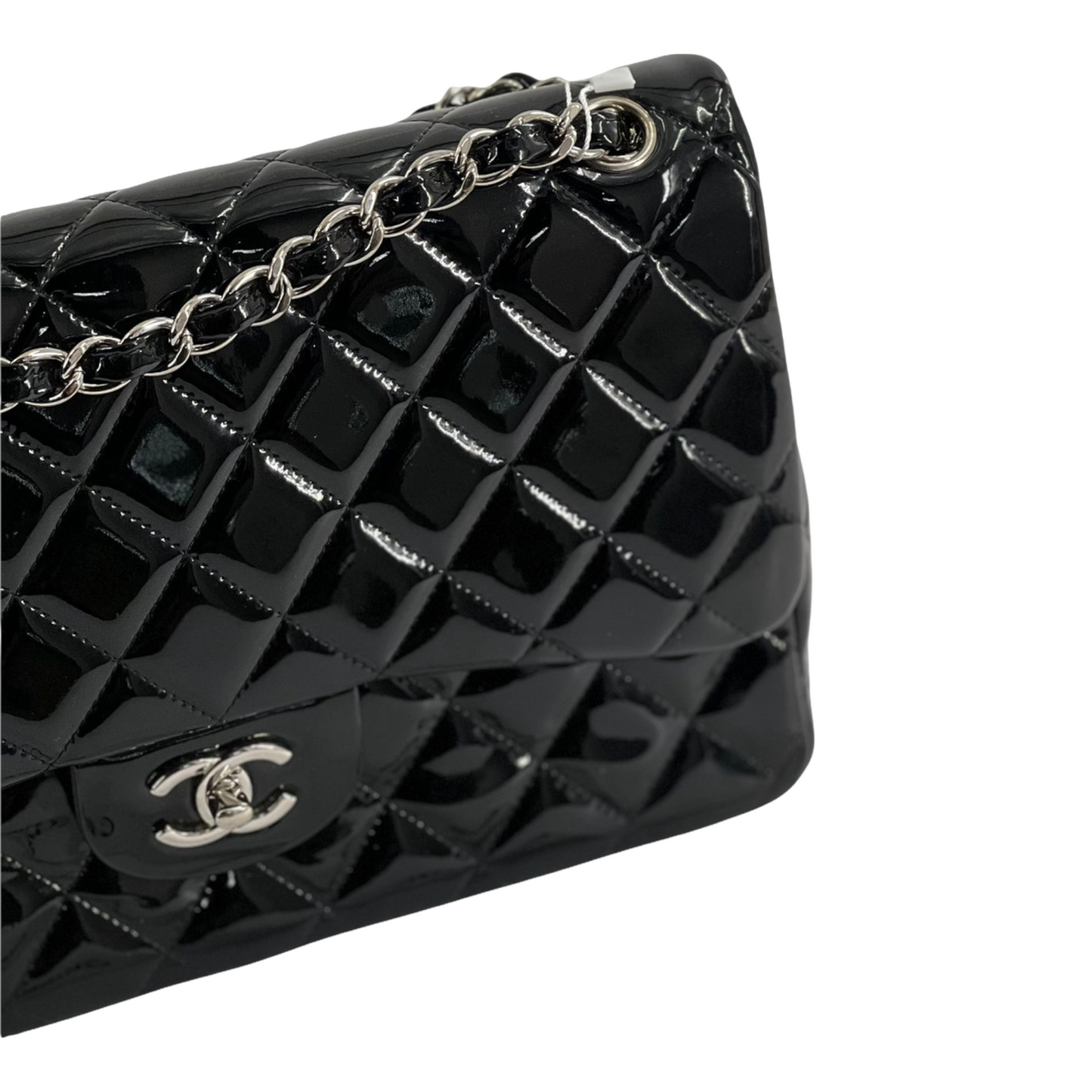 Double Flap Jumbo Patent Black SHW