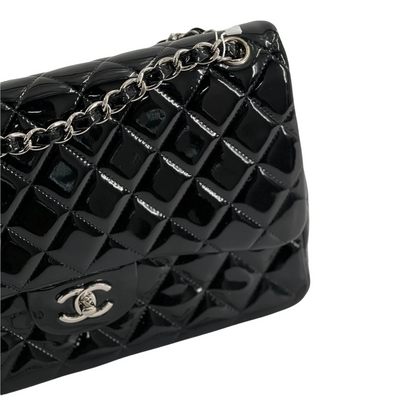 Double Flap Jumbo Patent Black SHW
