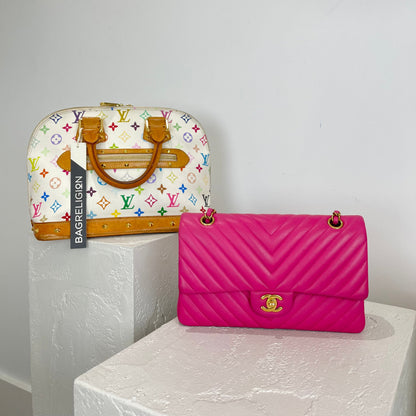 Louis-Vuitton Monogram Multicolor Alma PM White GHW