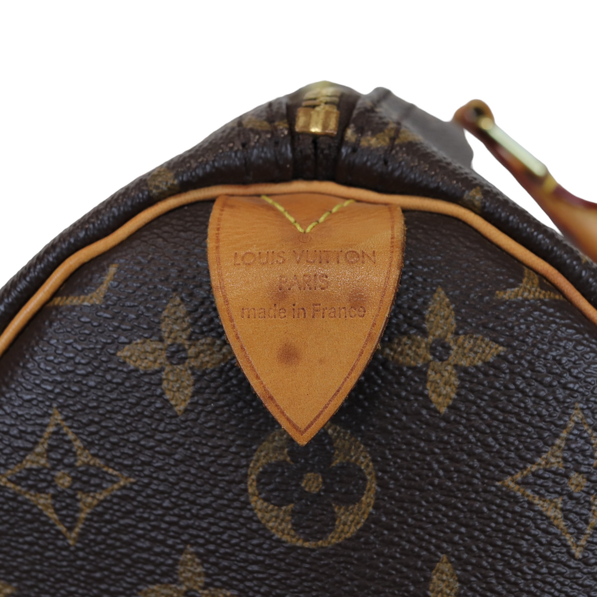 Louis-Vuitton Monogram Speedy 35 Brown GHW