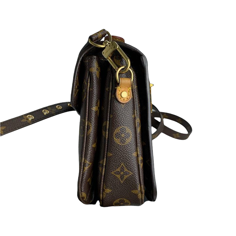 Louis-Vuitton Pochette Metis Leather Monogram GHW