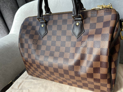 Louis Vuitton Speedy Bandouliere 30 Damier Ebene (RRP £1470)