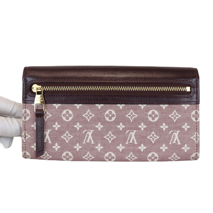 Louis-Vuitton Mini lin long Wallet