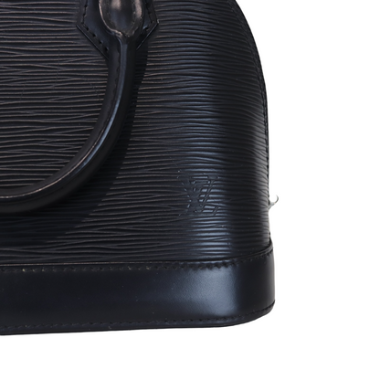 Louis-Vuitton Alma BB Black Epi SHW