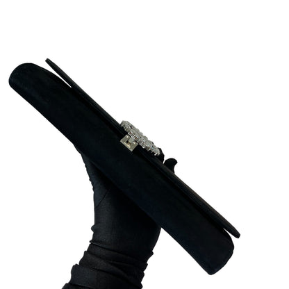 Gucci Broadway Suede Clutch Black SHW