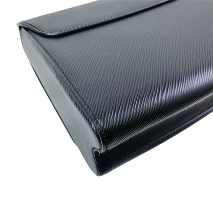 Louis-Vuitton Twist Epi Leather MM Black GHW