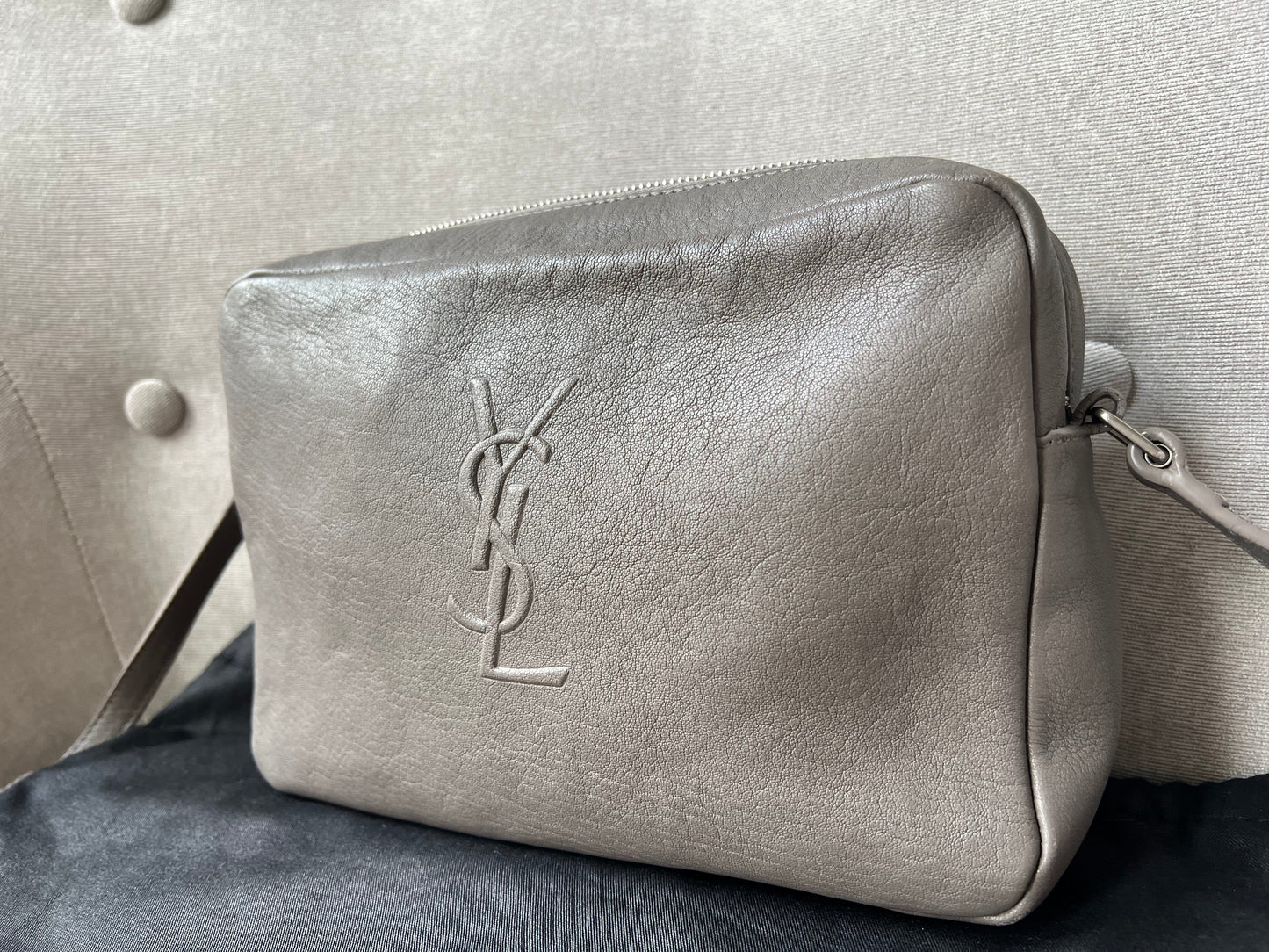 Yves Saint Laurent (YSL) Grey Camera Bag