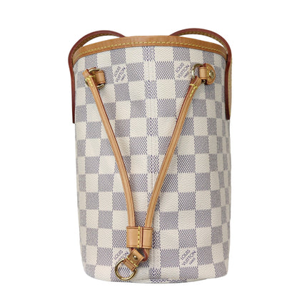 Louis-Vuitton Neverfull PM Damier Azure Canvas White GHW