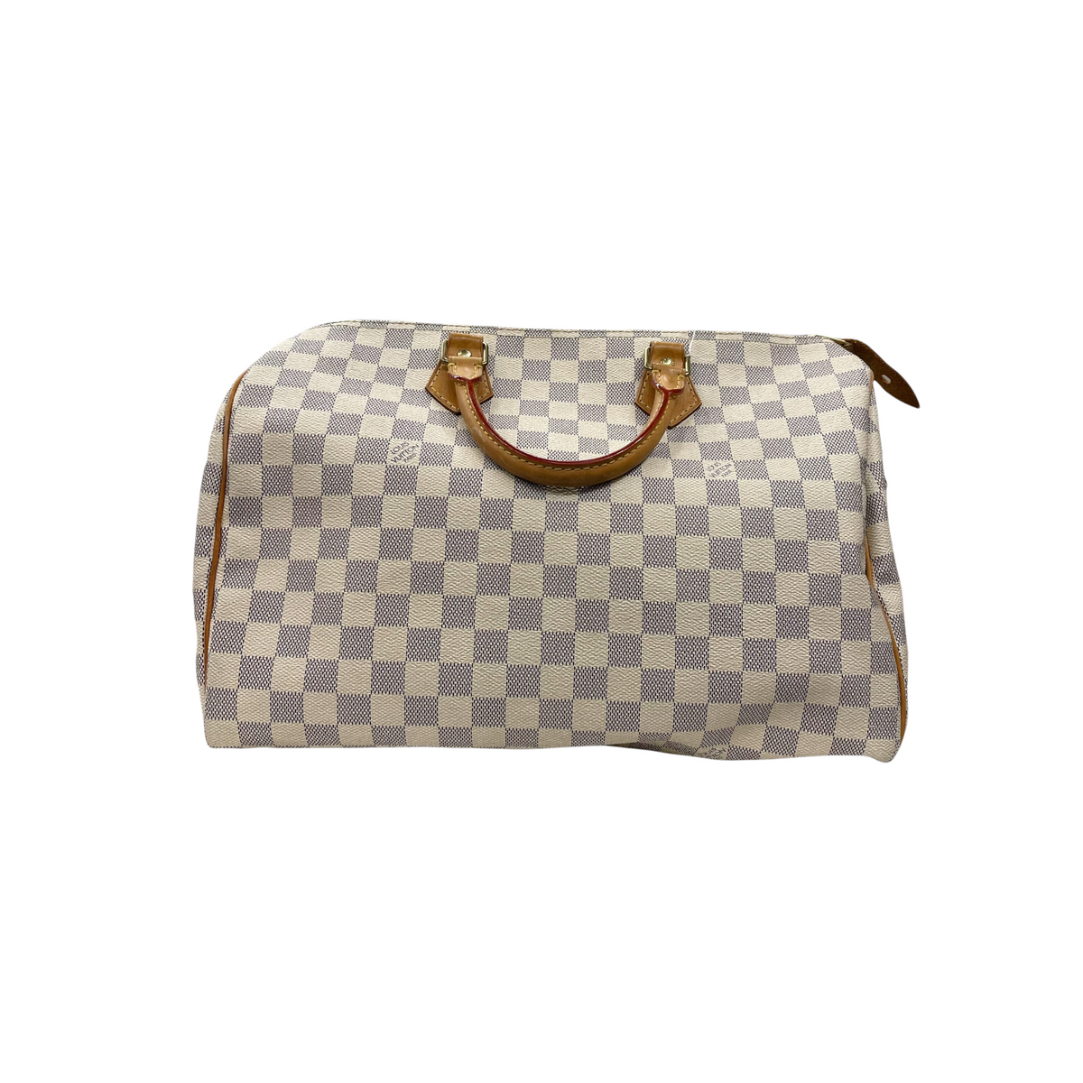 Louis-Vuitton Damier Azur Speedy 35 White GHW