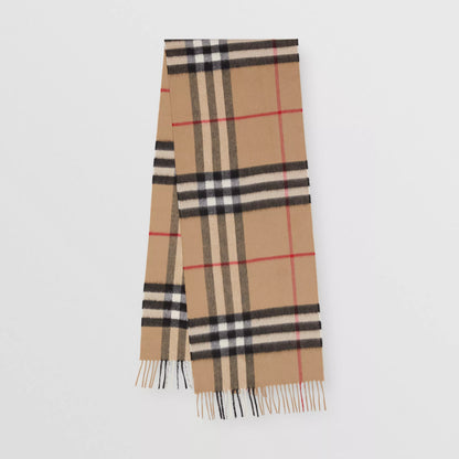 Burberry Classic Check Archive Beige Cashmere Scarf (RRP £420)