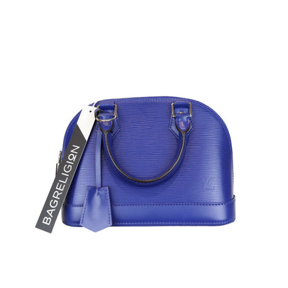 Louis-Vuitton Alma BB Epi Blue SHW