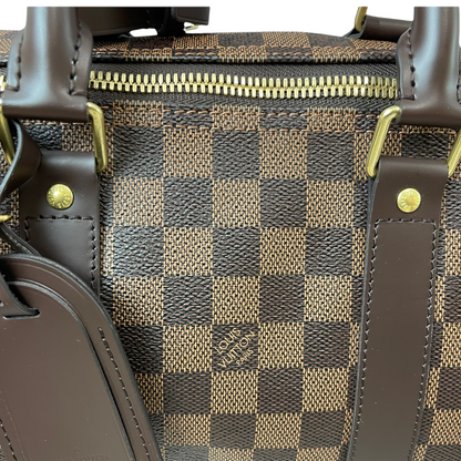Louis-Vuitton Damier Ebene Canvas Keepall Bandoulière 45 GHW