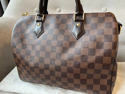 Louis Vuitton Speedy Bandouliere 30 Damier Ebene (RRP £1470)