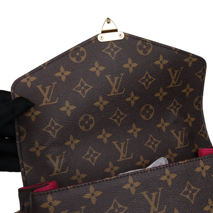 Louis-Vuitton Pochette Metis Monogram Love Lock GHW