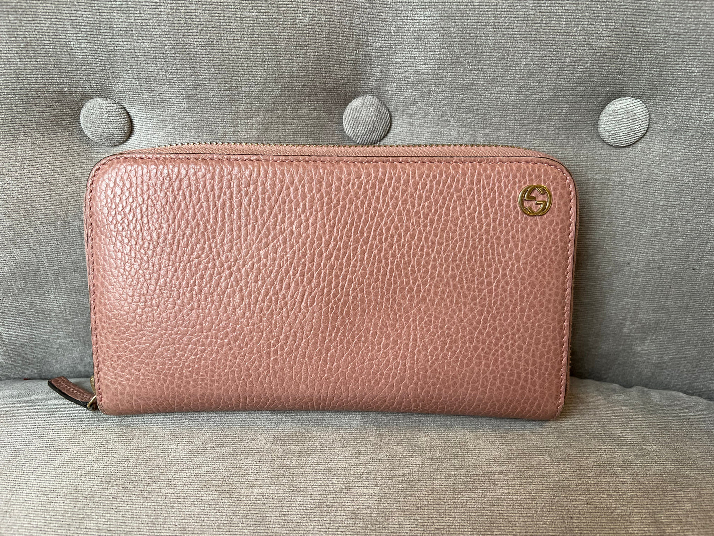 Gucci Pale Pink GG Long Wallet