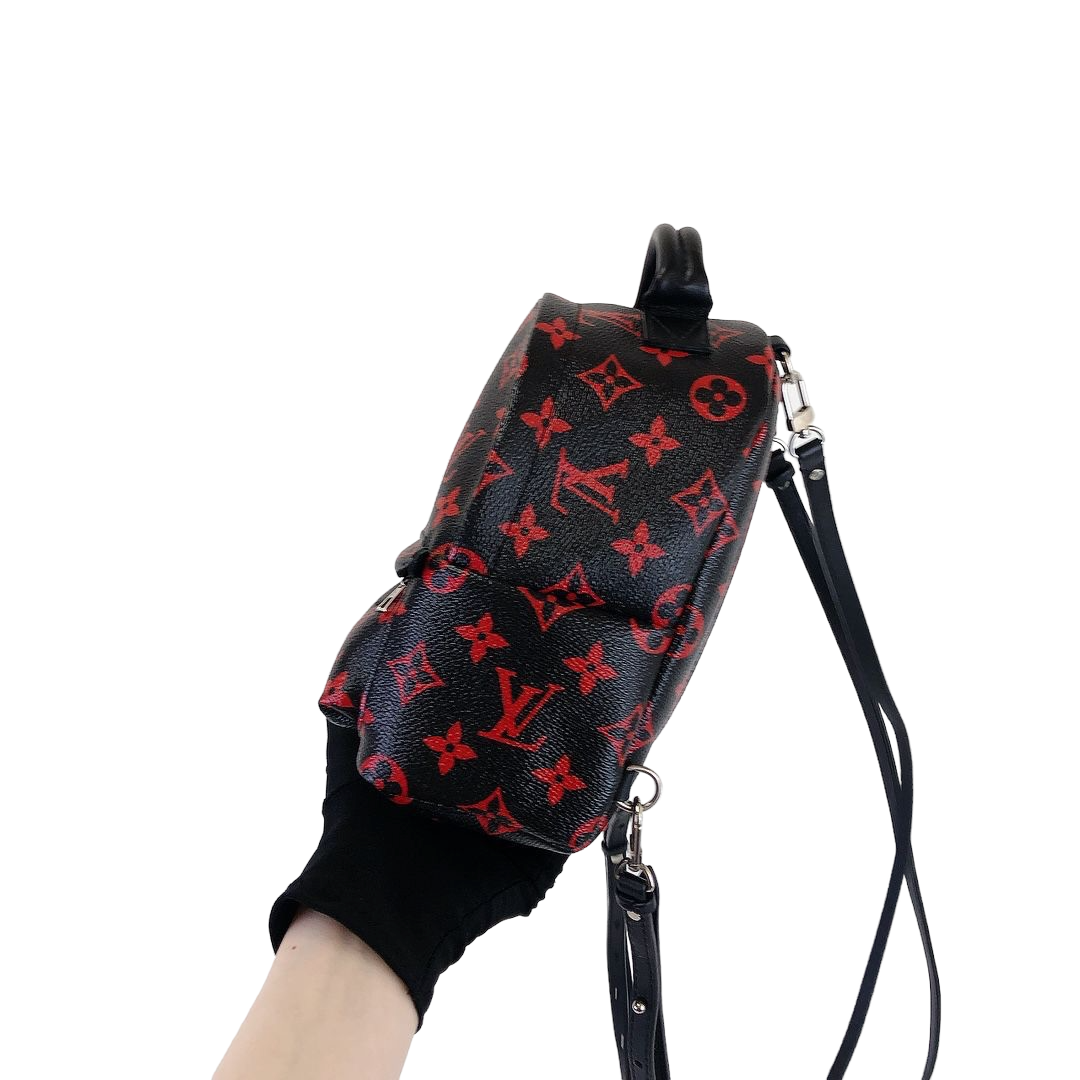 Louis-Vuitton Mini Palm Springs Infrarouge Canvas GHW