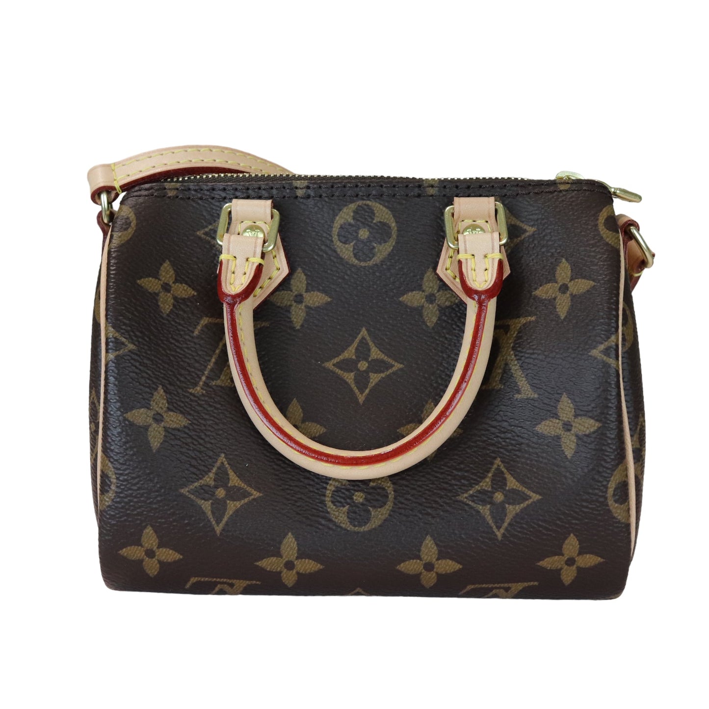 Louis-Vuitton Nano Speedy Monogram Brown GHW
