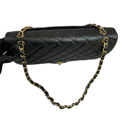 Classic Single Flap Maxi Lambskin Black GHW