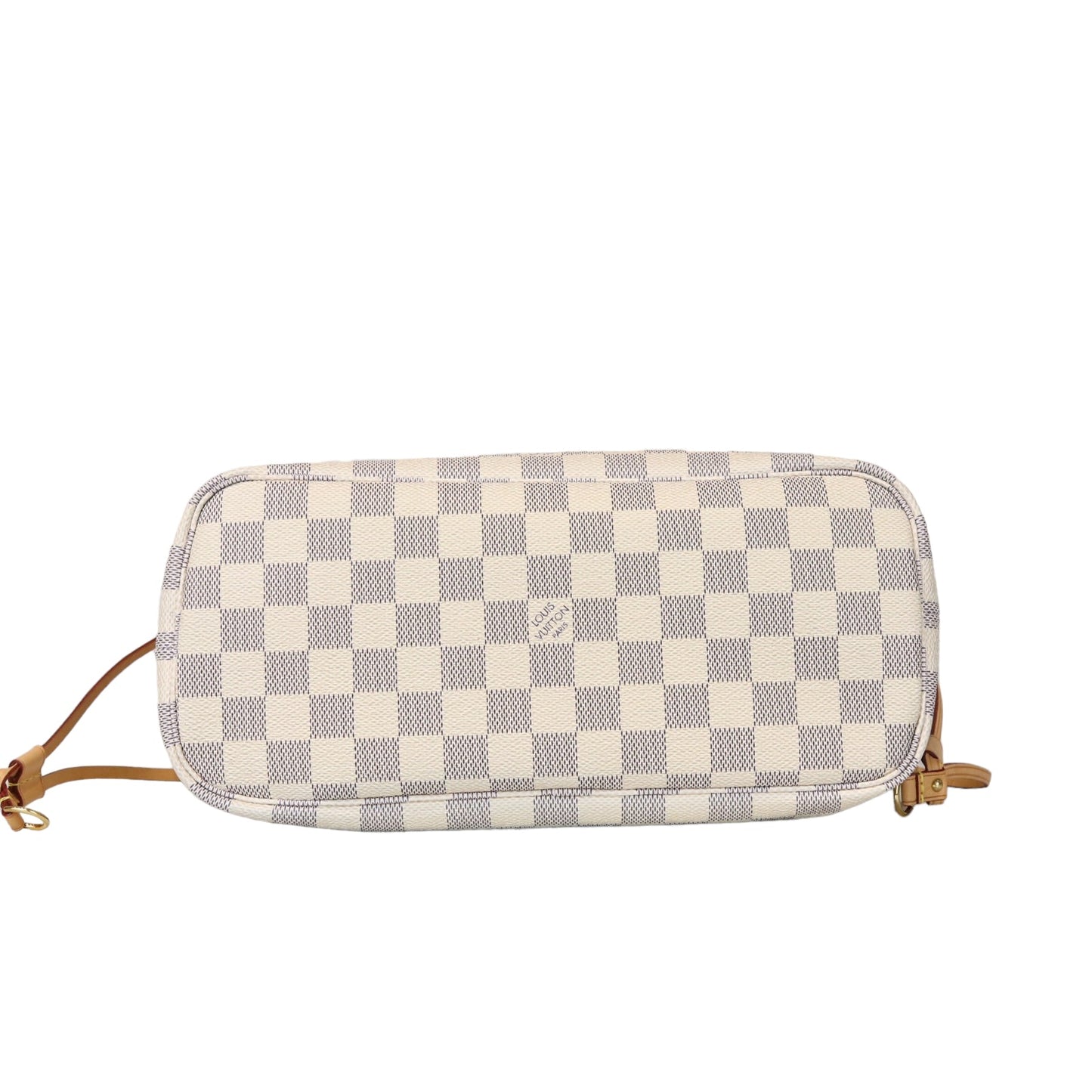 Louis-Vuitton Neverfull PM Damier Azure Canvas White GHW