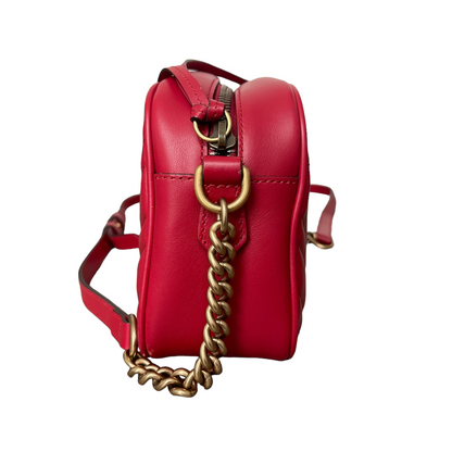Gucci Small GG Marmont Matelassé Red GHW