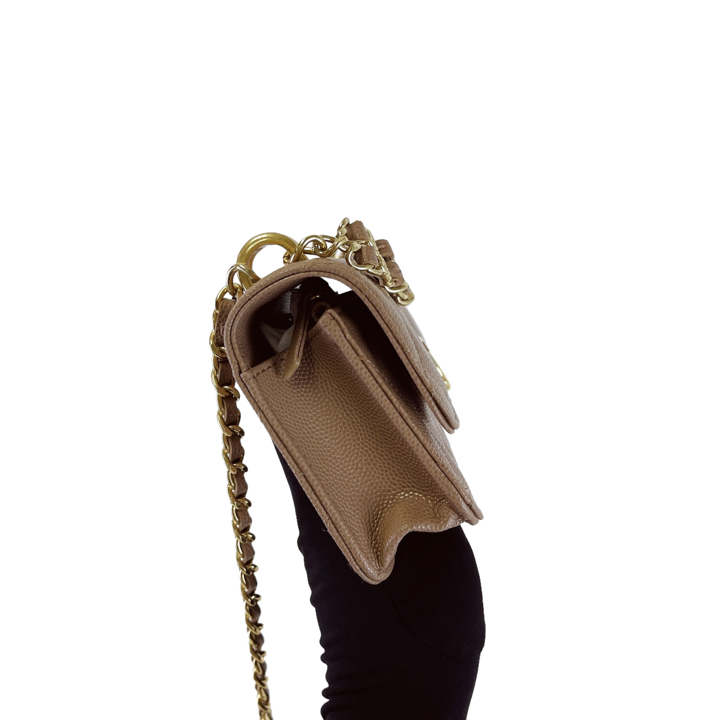 WOC 22K Quilted Caviar Dark Beige GHW