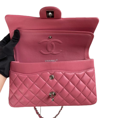 Classic Double Flap Medium Bag Pink SHW