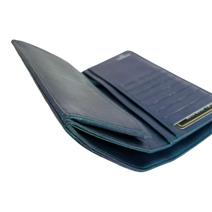 Yen Iridescent Wallet Lambskin Green SHW