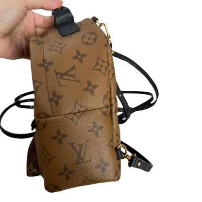 Louis-Vuitton Monogram Reverse Palm Springs Mini GHW