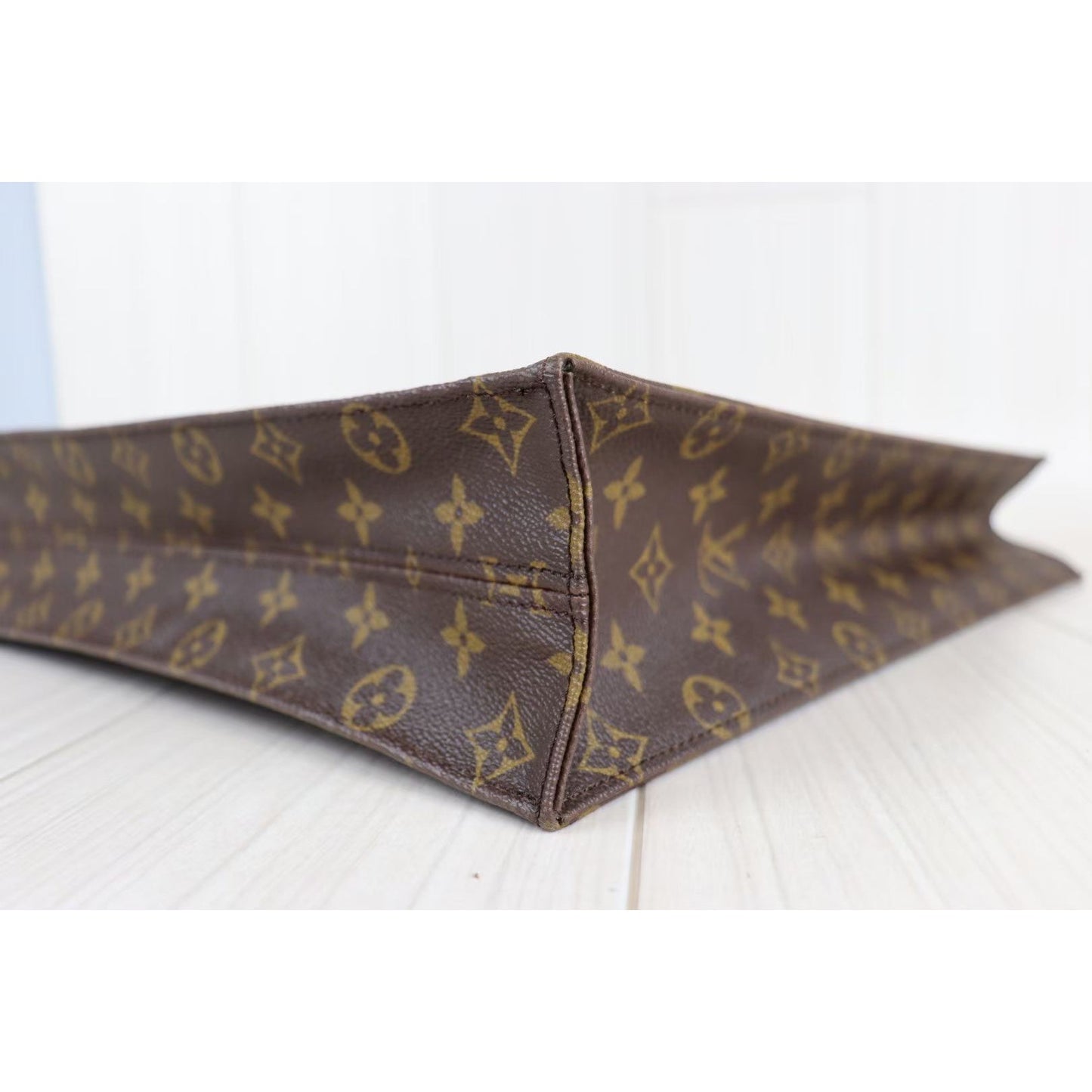 Rank A ｜ LV Monogram Sac Plat Tote Bag ｜073013