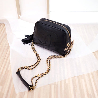 Chanel vintage camera chain bag
