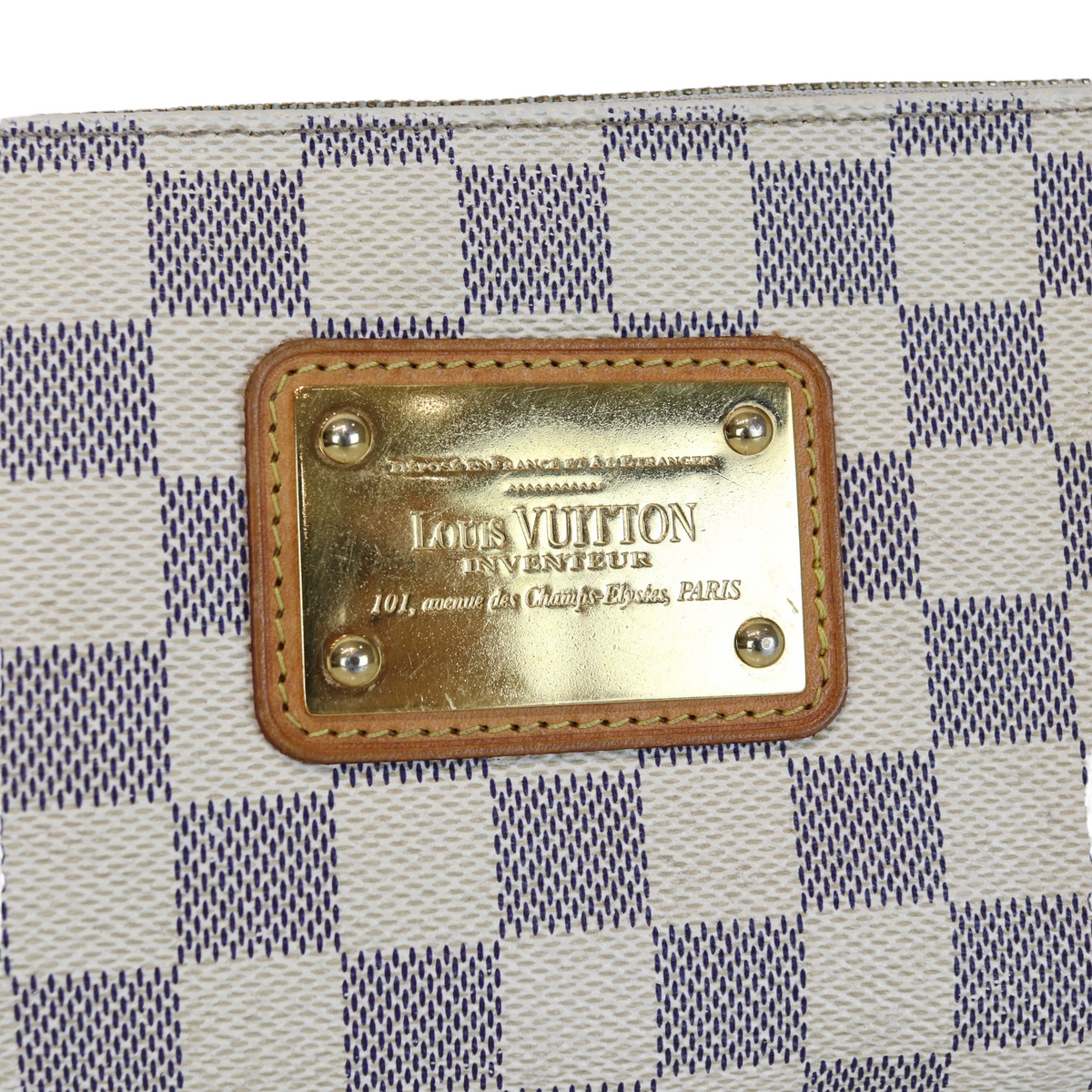 Louis-Vuitton Eva Damier Azur Monogram White GHW