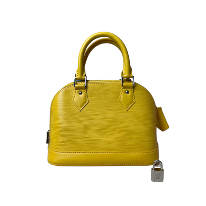 Louis-Vuitton Alma BB Epi Yellow SHW