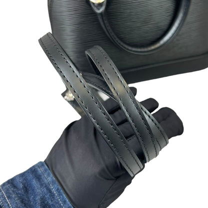 Louis-Vuitton Alma BB Black Epi SHW