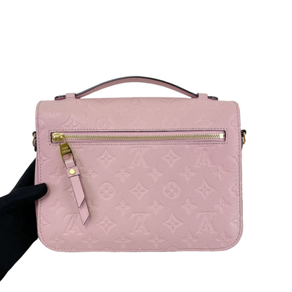 Louis-Vuitton Pochette Metis Empreinte Pink GHW