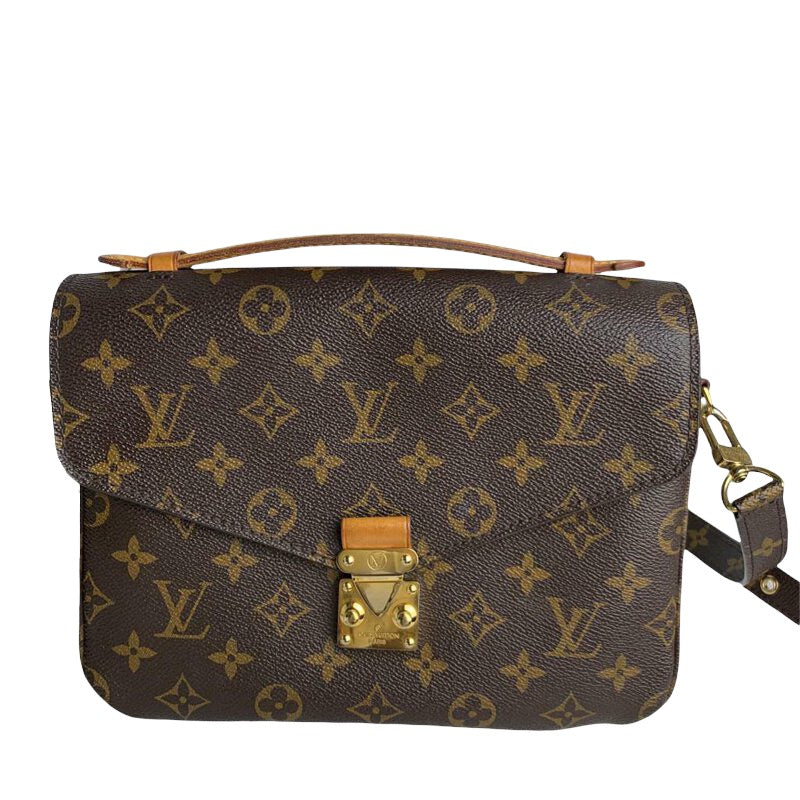 Louis-Vuitton Pochette Metis Leather Monogram GHW