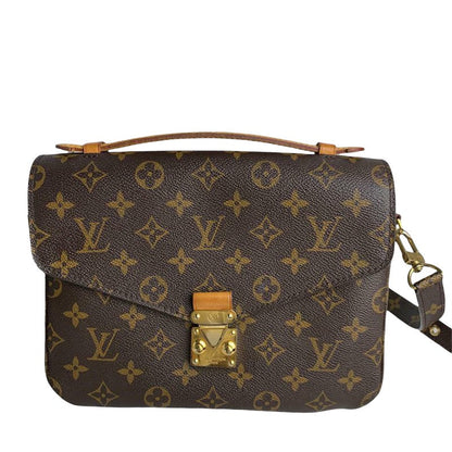 Louis-Vuitton Pochette Metis Leather Monogram GHW