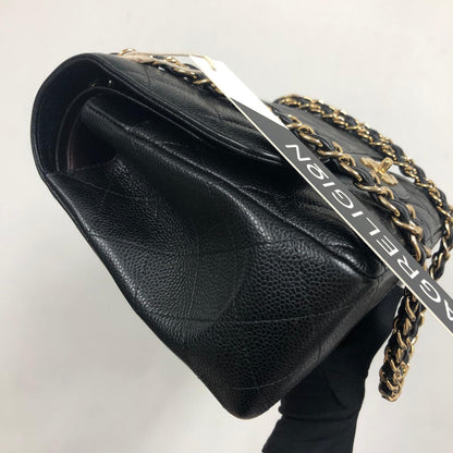 Classic Double Flap Jumbo Bag in Black Caviar with GHW