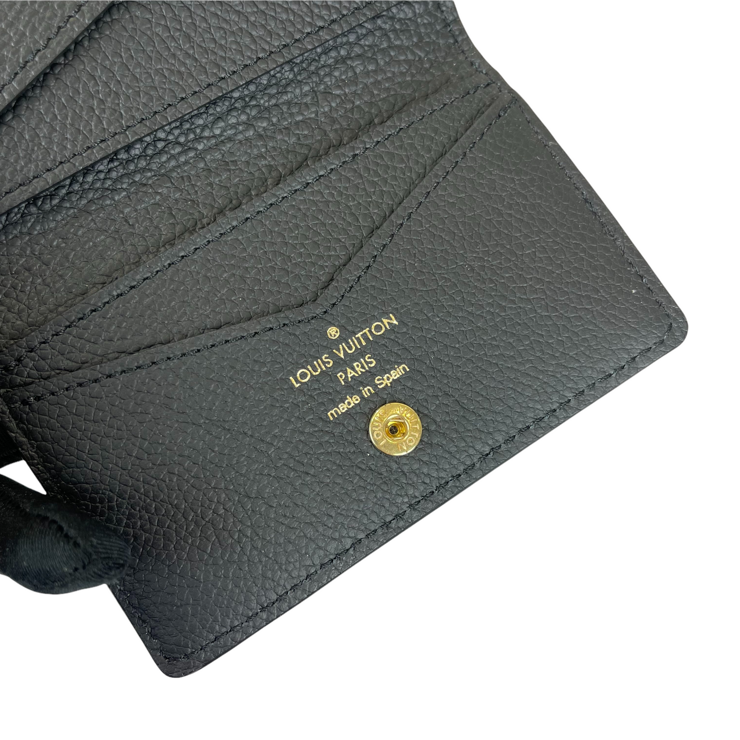 Louis-Vuitton Multicartes Monogram Empreinte Cardholder Black GHW