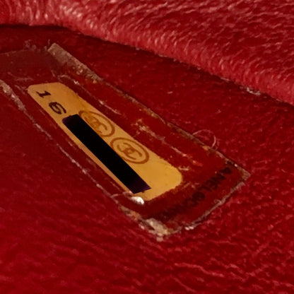 Classic Flap Caviar Medium Red SHW