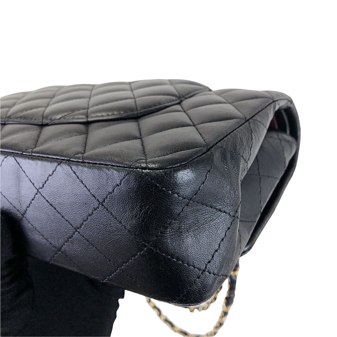 Classic Flap Black Medium Lambskin GHW