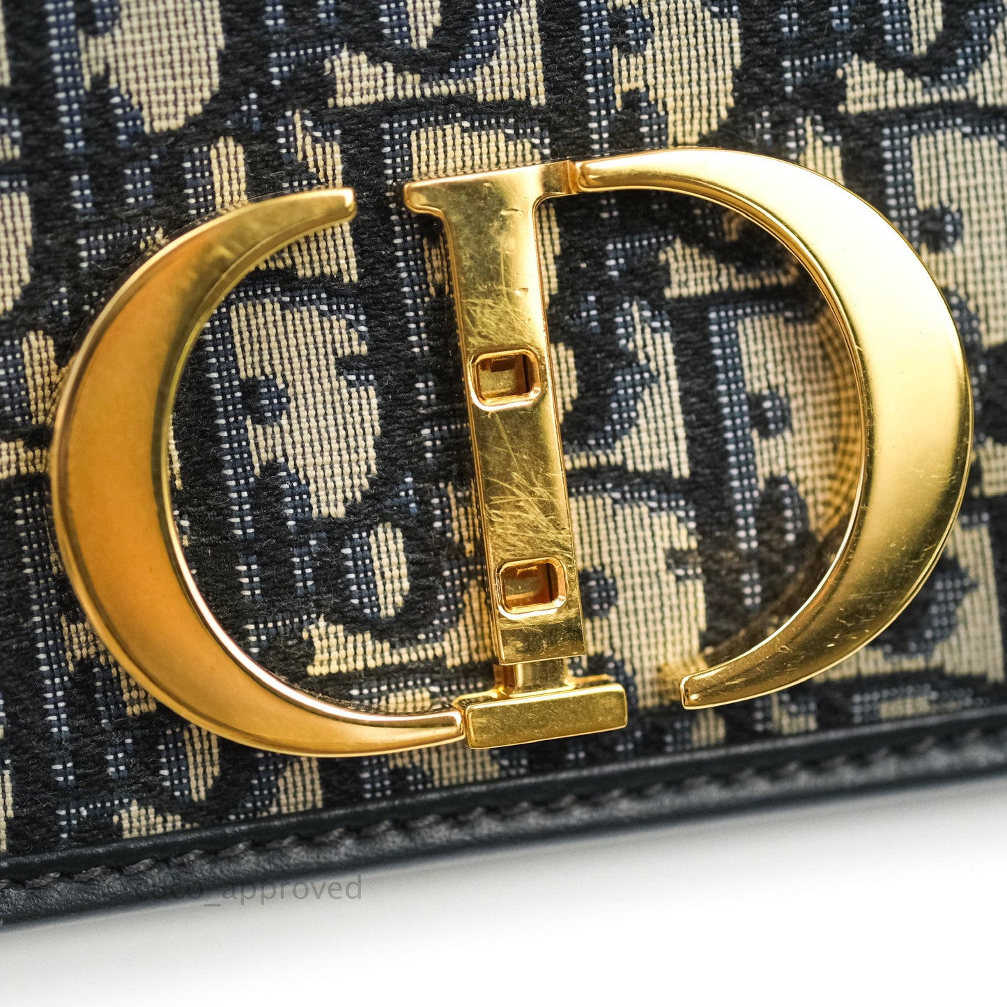 Dior 30 Montaigne Bag Blue Dior Oblique Jacquard