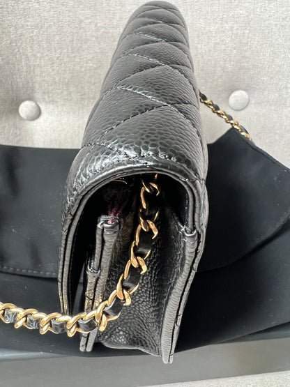 Chanel Black Caviar Wallet on Chain