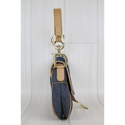 Rank A ｜ Dior Trotter Denim Saddle Bag ｜040803