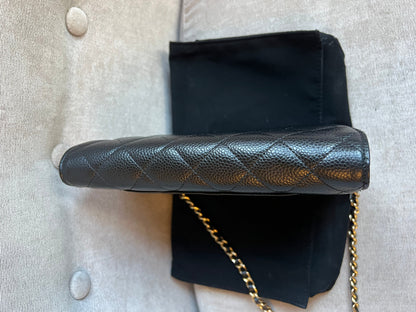 Chanel Black Caviar Wallet on Chain