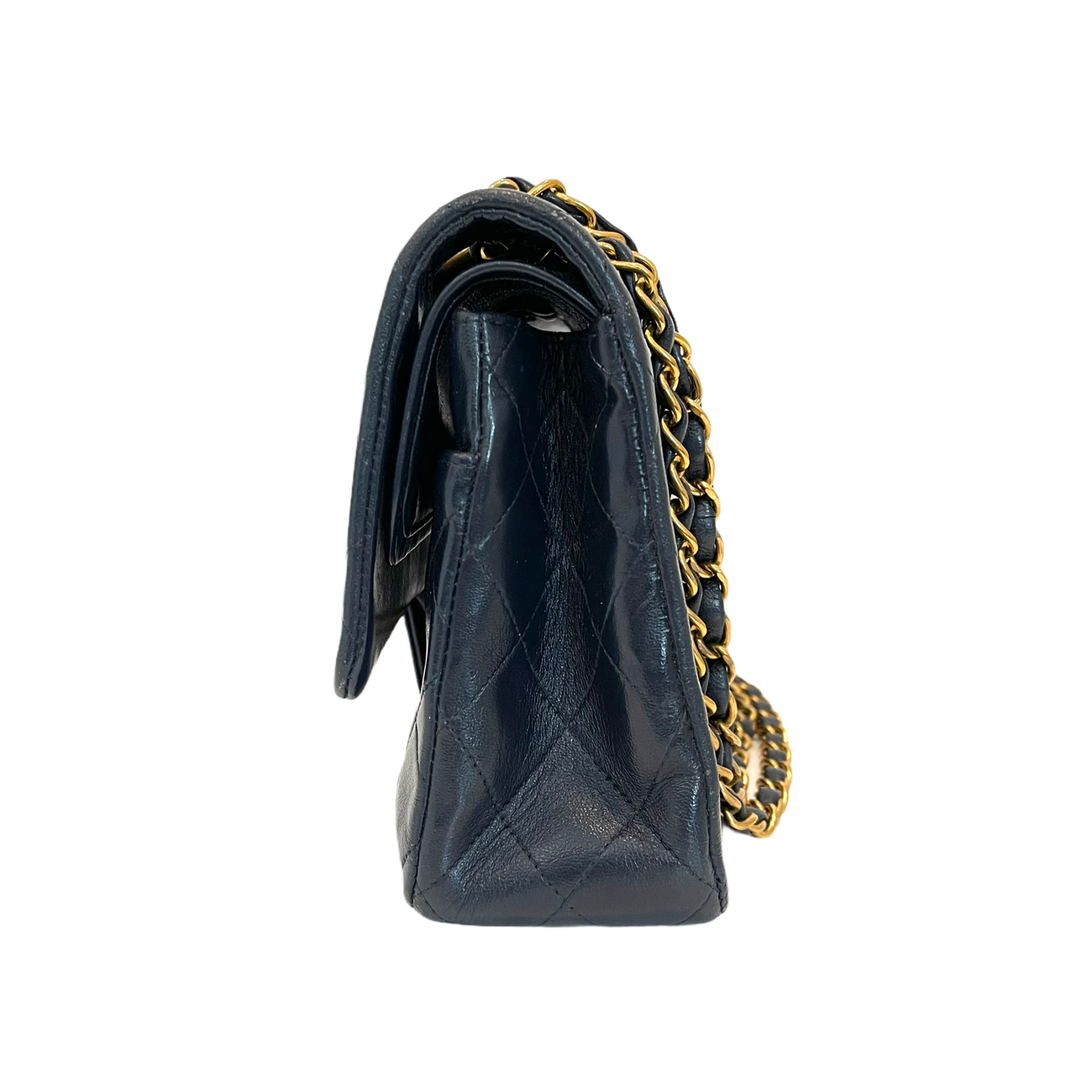 Vintage Classic Flap Medium GHW Blue