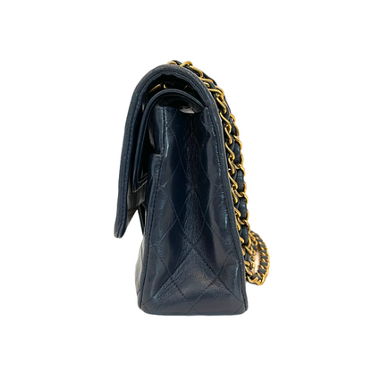 Vintage Classic Flap Medium GHW Blue