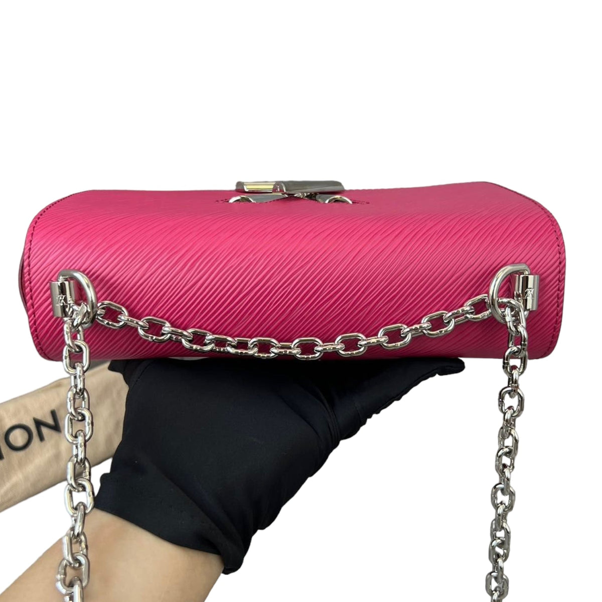 Louis-Vuitton Twist Lock Epi Leather MM Pink GHW