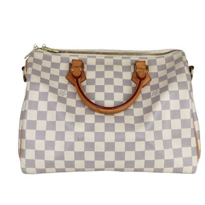 Louis-Vuitton Monogram Speedy Bandouliere 30 Damier Azure