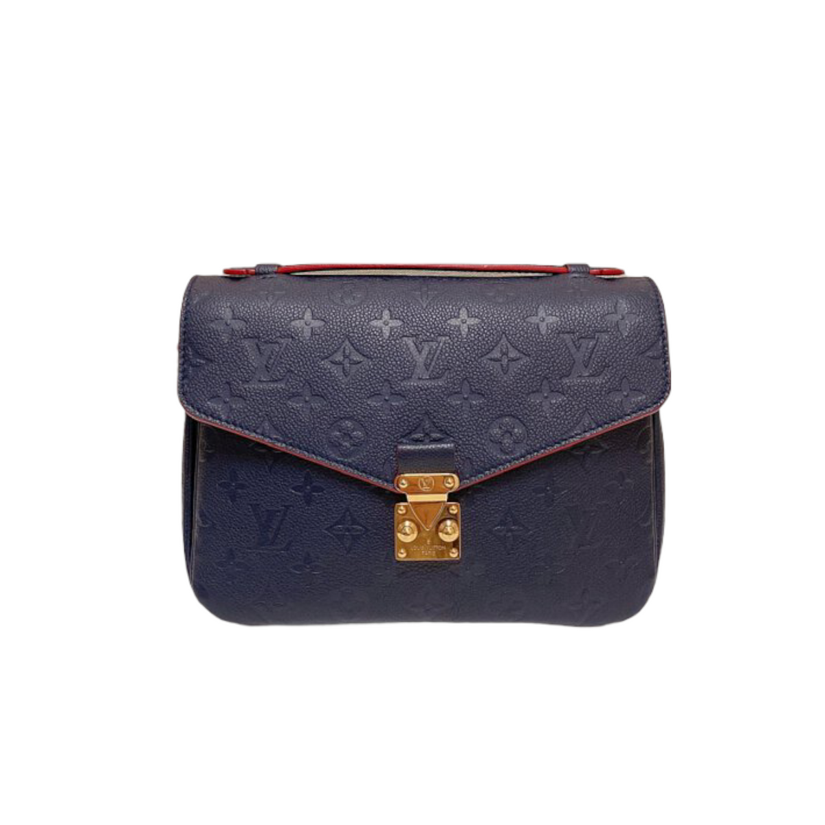 Louis-Vuitton Monogram Empreinte Pochette Metis Leather Marine Blue GHW